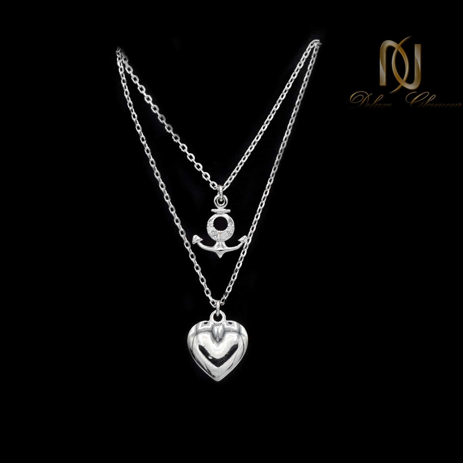 گردنبند ژوپینگ دخترانه دو ردیفه nw-n672 — تصویر ۲