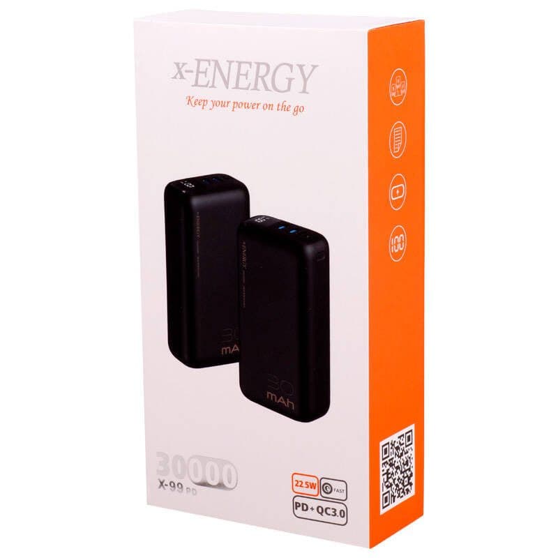 پاوربانک ایکس-انرژی مدل X-99PD QC3 PD 22.5W ظرفیت 30000 میلی آمپرساعت — تصویر ۷