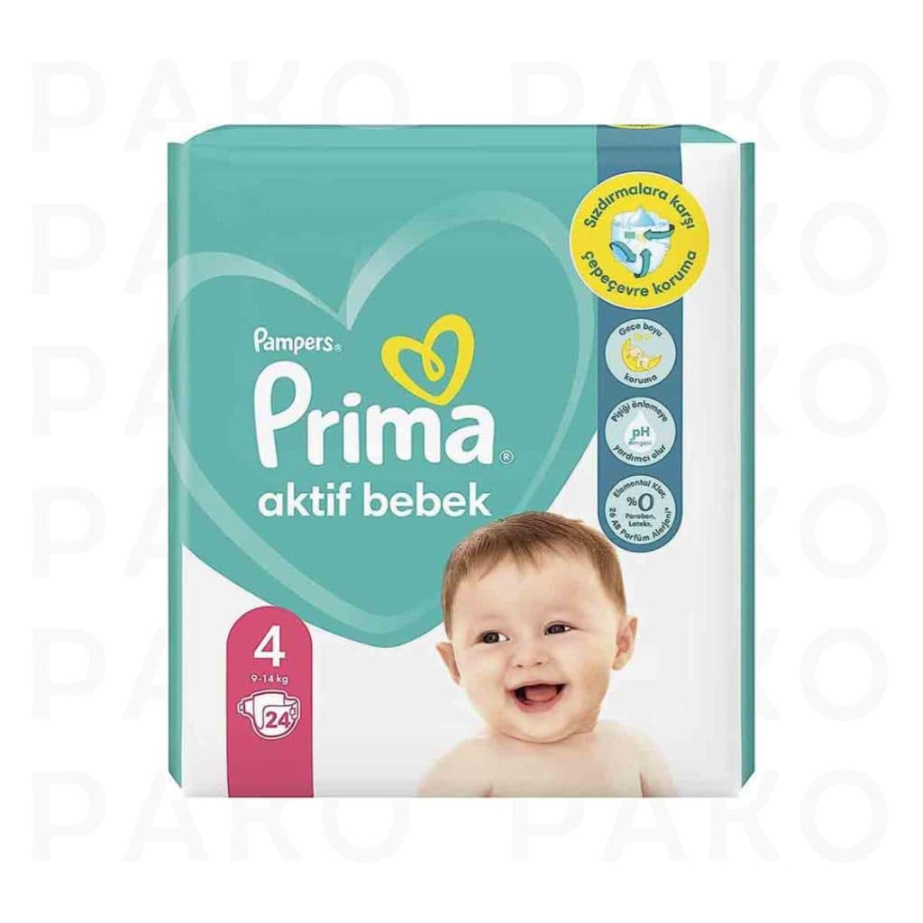 پوشک بچه پریما مدل سایز 4 بسته 24 عددی — تصویر ۲