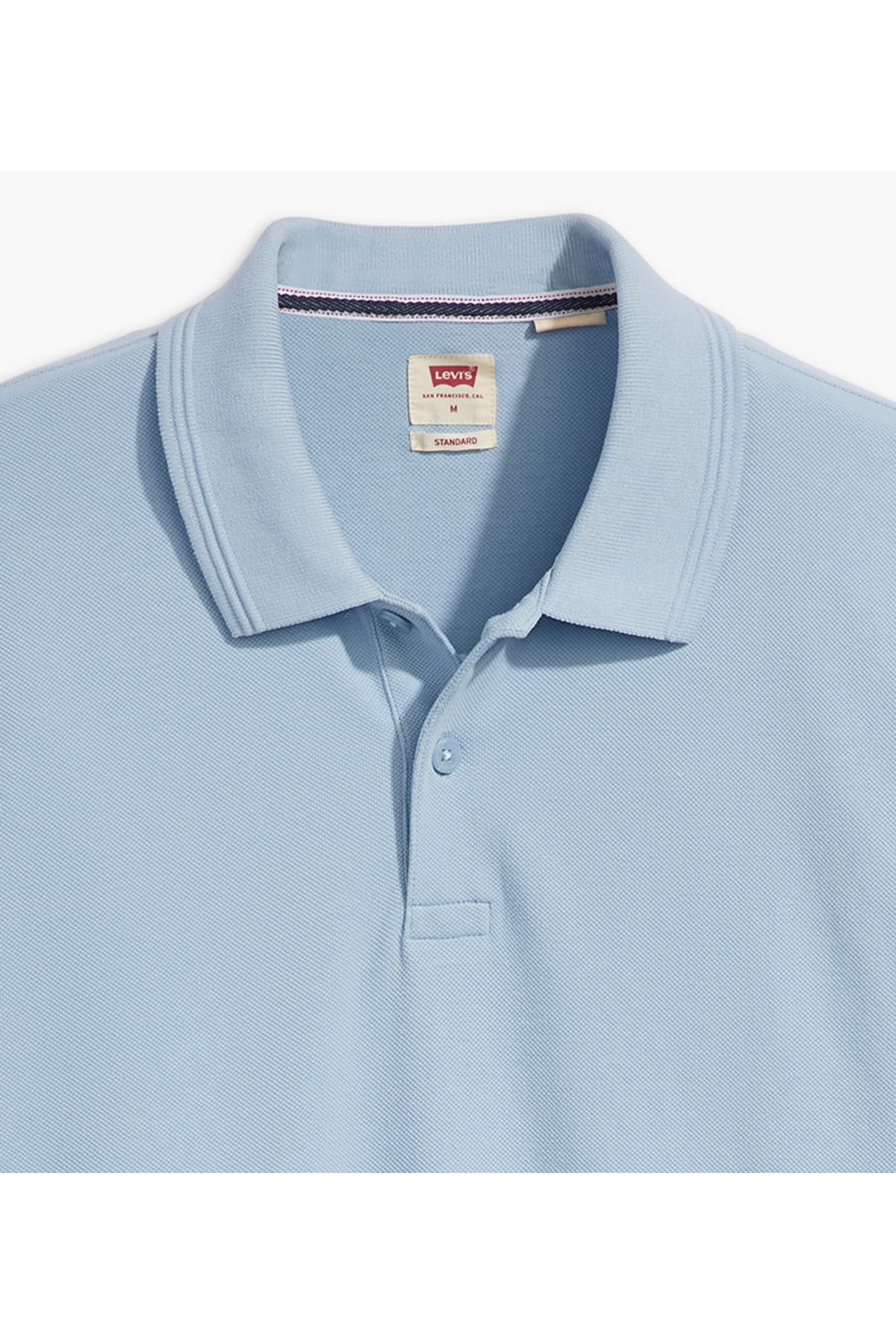 پولوشرت لیوایز مردانه پاموک آبی راسته Regular/رگولار Straight/استریج کژوال/روزمره | Levi’s A724900 — تصویر ۴