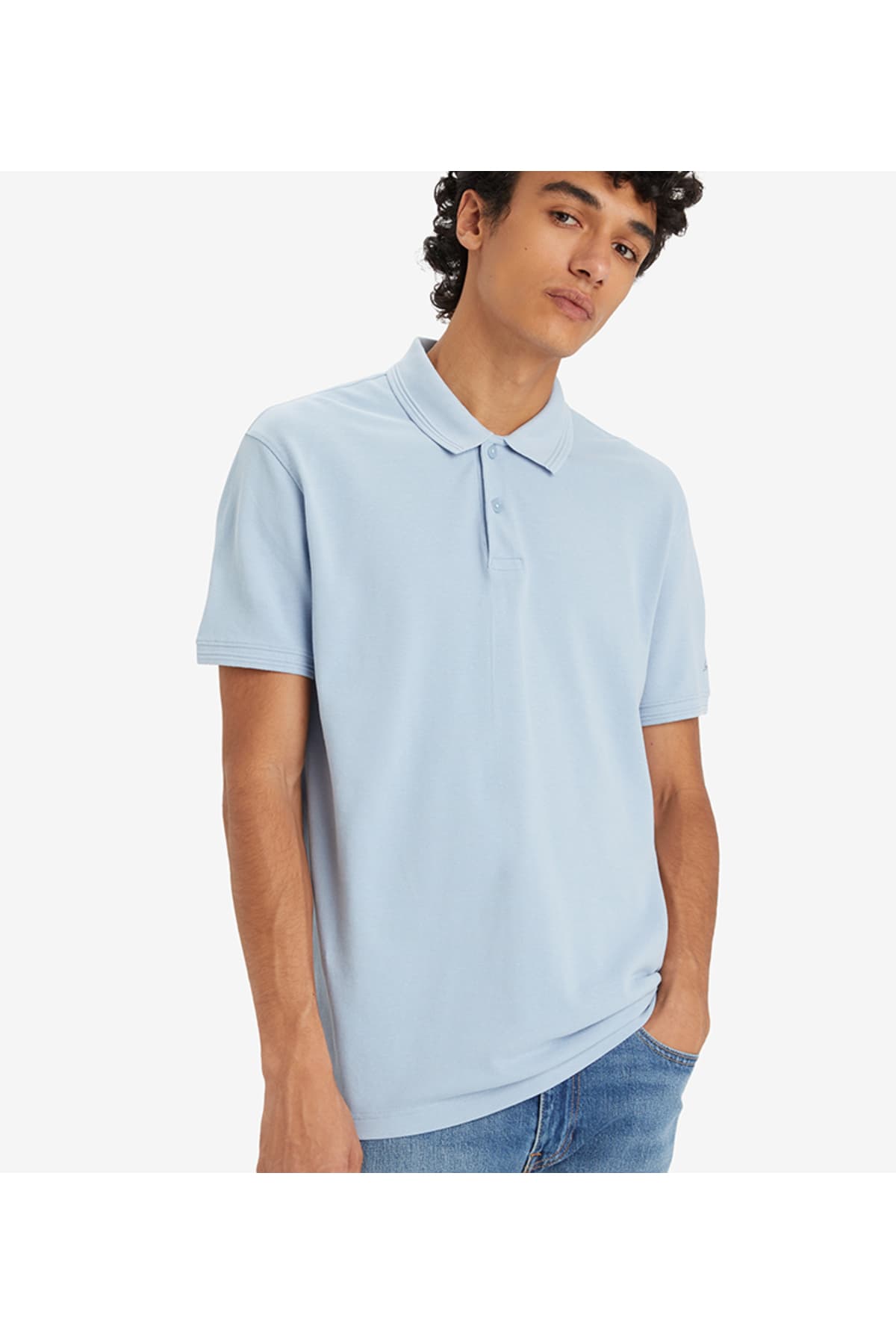 پولوشرت لیوایز مردانه پاموک آبی راسته Regular/رگولار Straight/استریج کژوال/روزمره | Levi’s A724900