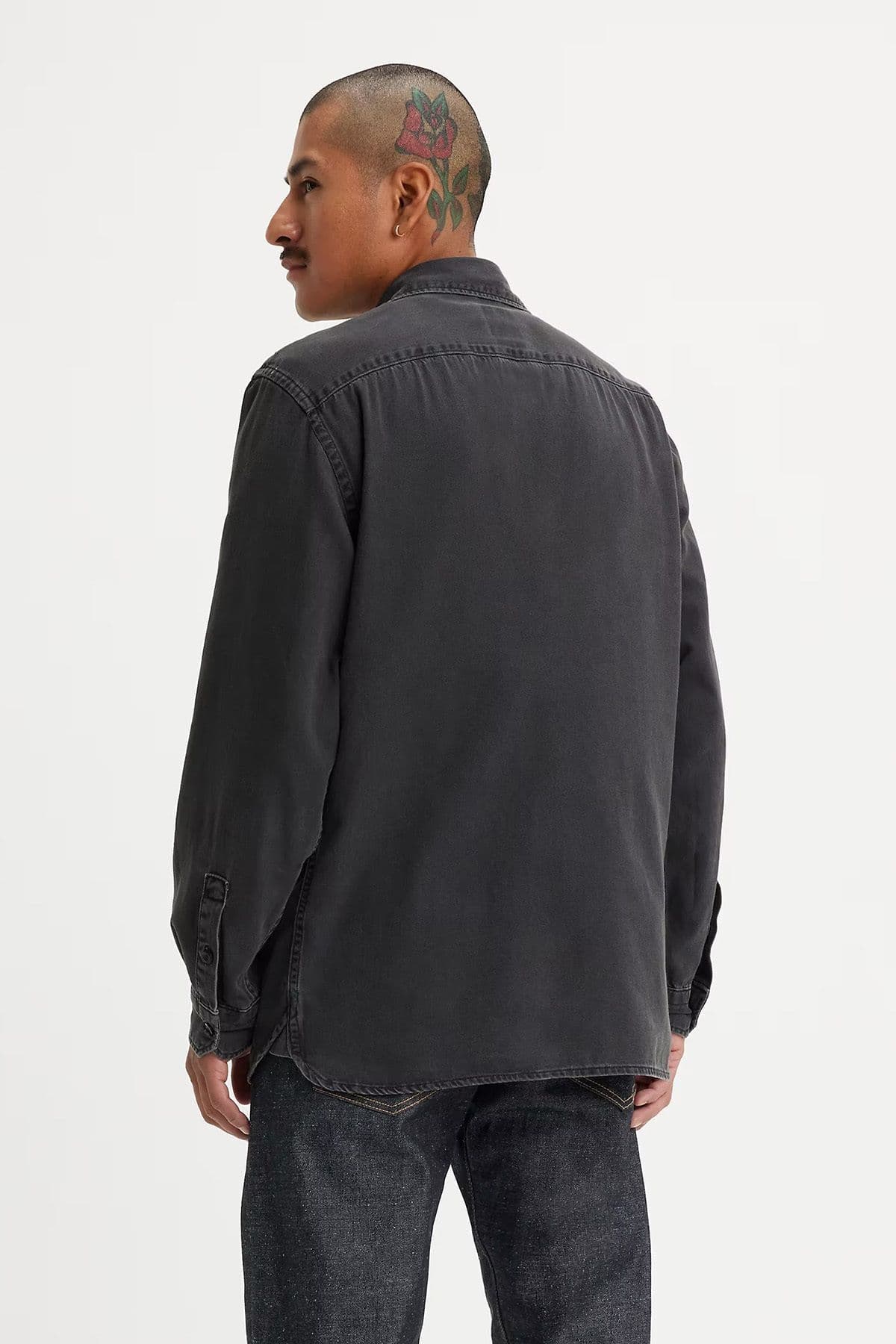 پیراهن لیوایز مردانه پنبه ای قرمز راسته Relaxed/ریلکس بیسیک کژوال/روزمره | Levi’s 19573-0216 TR — تصویر ۴