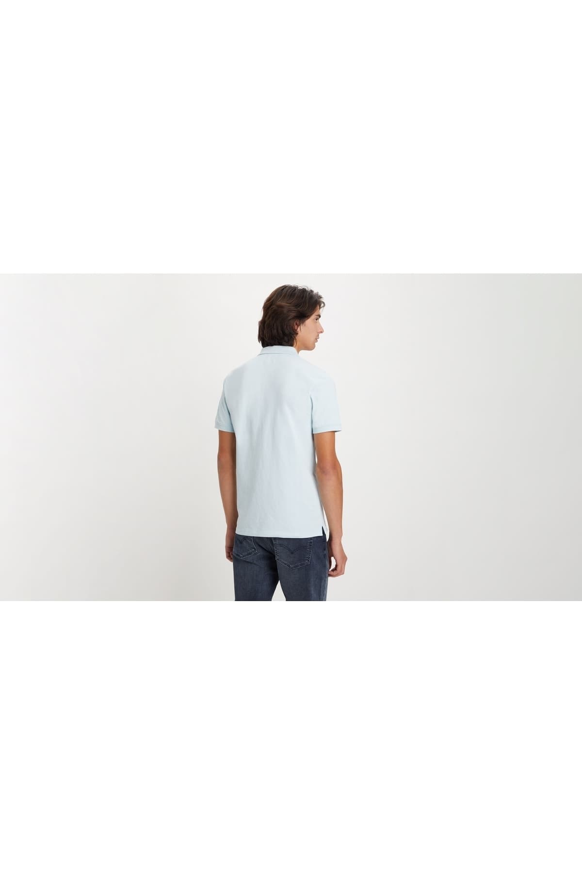 پولوشرت لیوایز مردانه الاستان آبی راسته Slim Fit/اسلیم فیت Slim/اسلیم فیت Classical/کلاسیک | Levi’s A484200140 UM — تصویر ۳