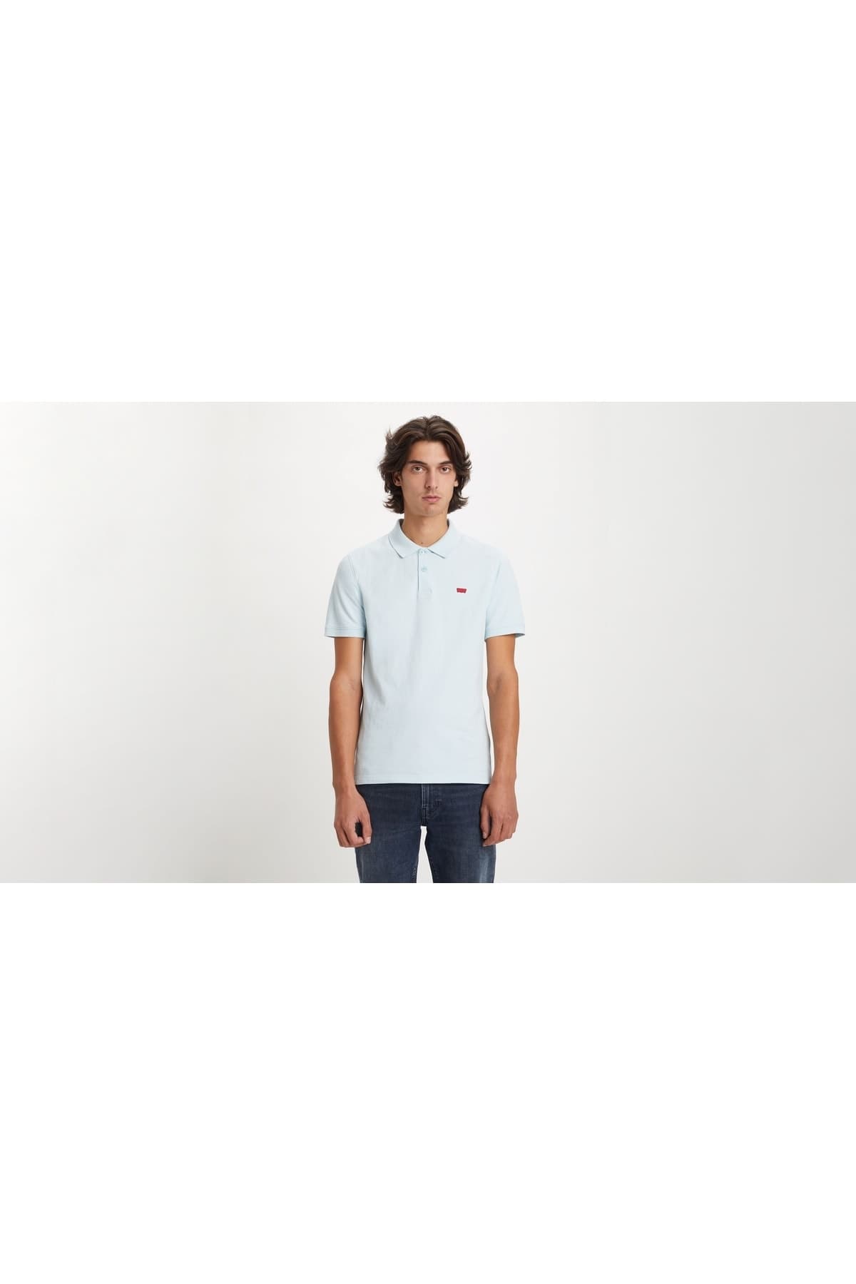 پولوشرت لیوایز مردانه الاستان آبی راسته Slim Fit/اسلیم فیت Slim/اسلیم فیت Classical/کلاسیک | Levi’s A484200140 UM