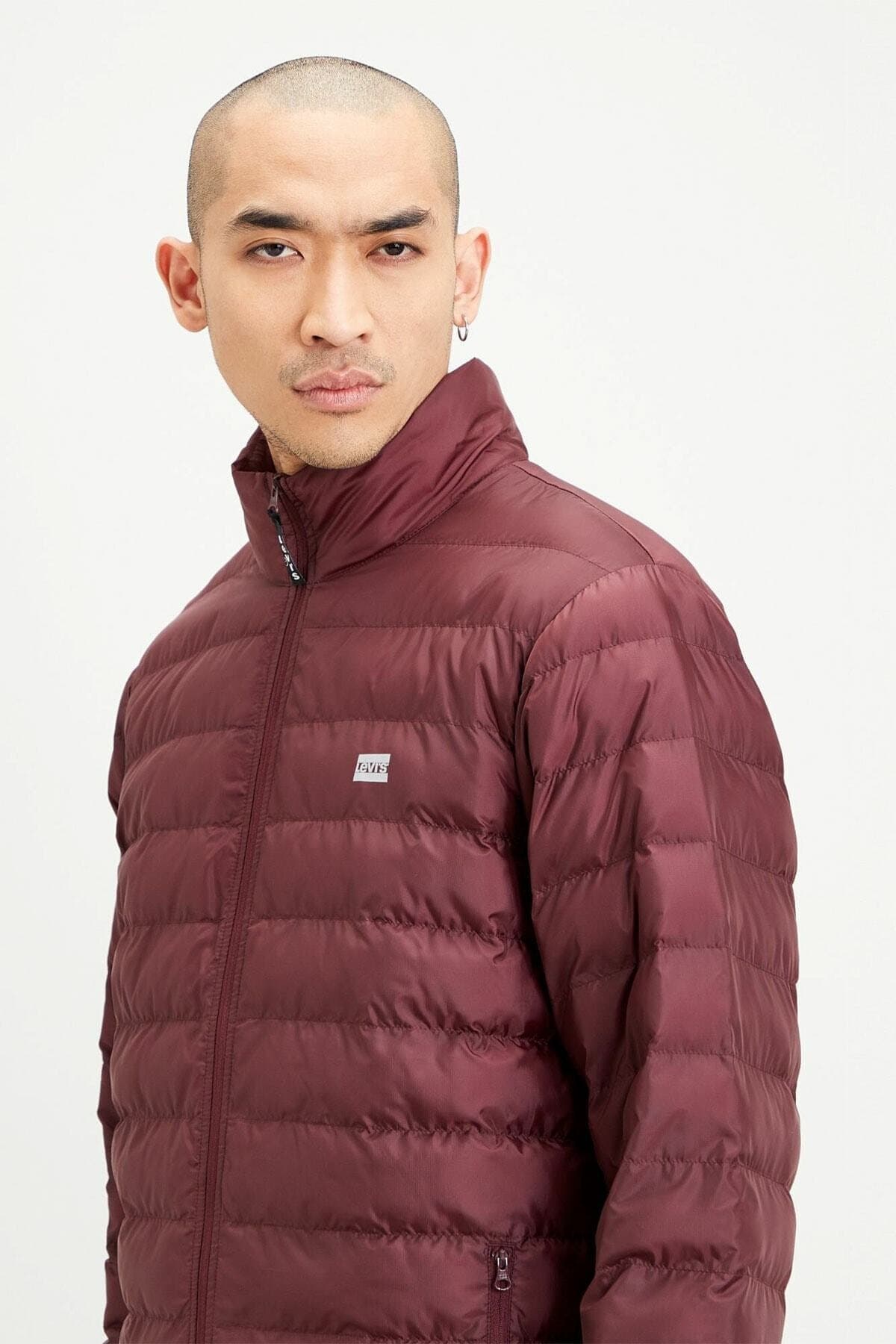 کاپشن لیوایز مردانه بورگاندی راسته بامبر بامبر Daily/روزانه | Levi’s 61TS61 — تصویر ۳