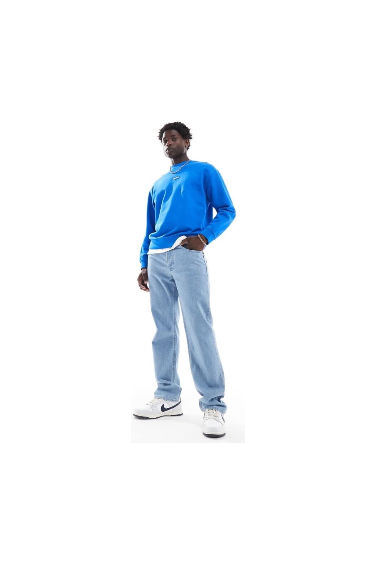 سویشرت لیوایز مردانه 100% پنبه آبی راسته Regular/رگولار Relaxed/ریلکس Daily/روزانه | Levi’s 4A230A0021-3 PK — تصویر ۴