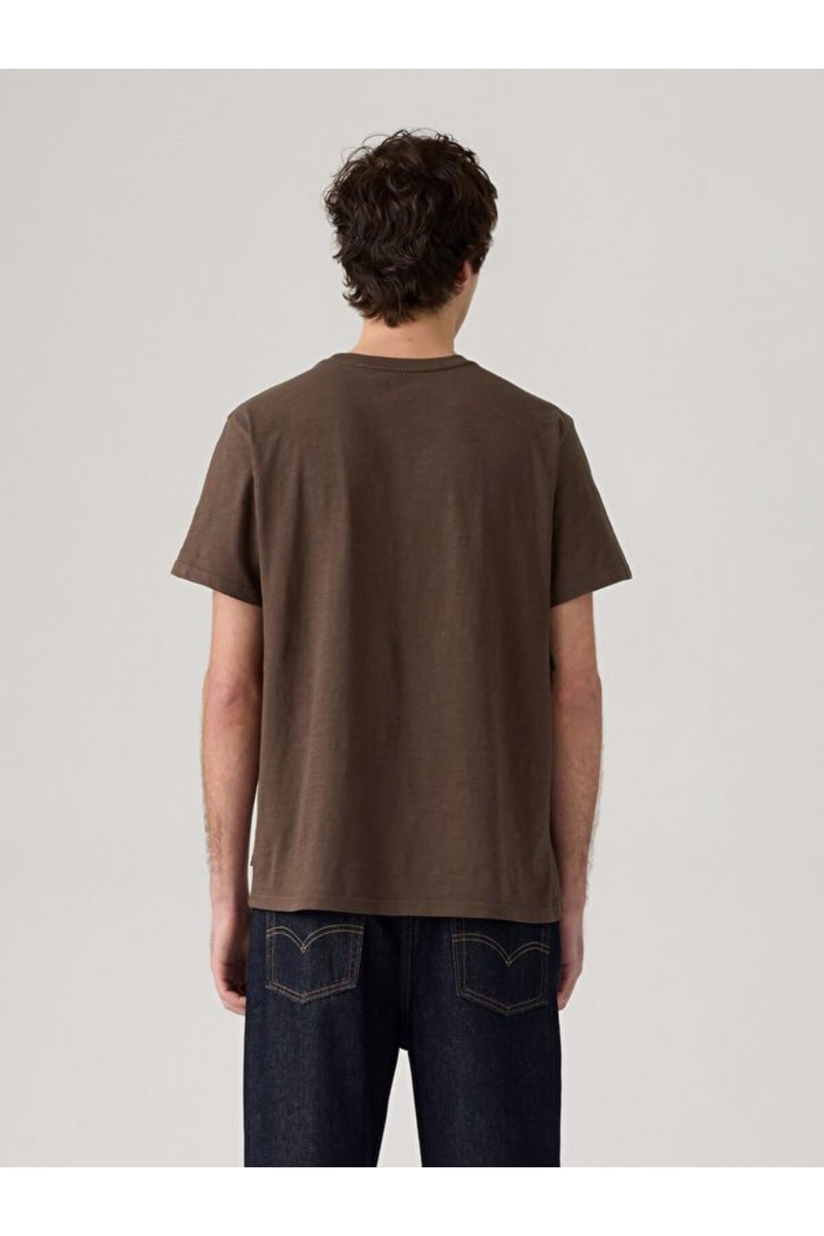 تی شرت لیوایز مردانه پنبه ای آبی طرح دار Regular/رگولار Relaxed/ریلکس کژوال/روزمره | Levi’s 1614321900 BG — تصویر ۲