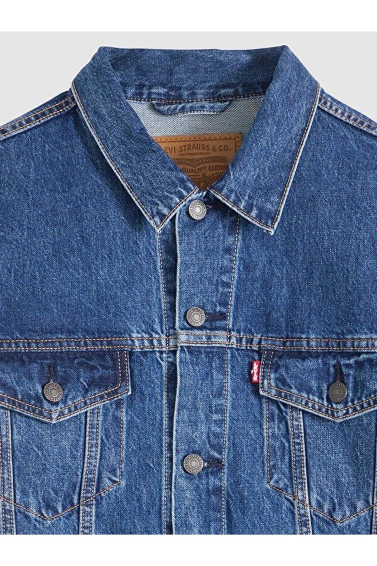 کت لیوایز مردانه پاموک آبی راسته Regular/رگولار Relaxed/ریلکس | Levi’s A578201040 PK — تصویر ۴