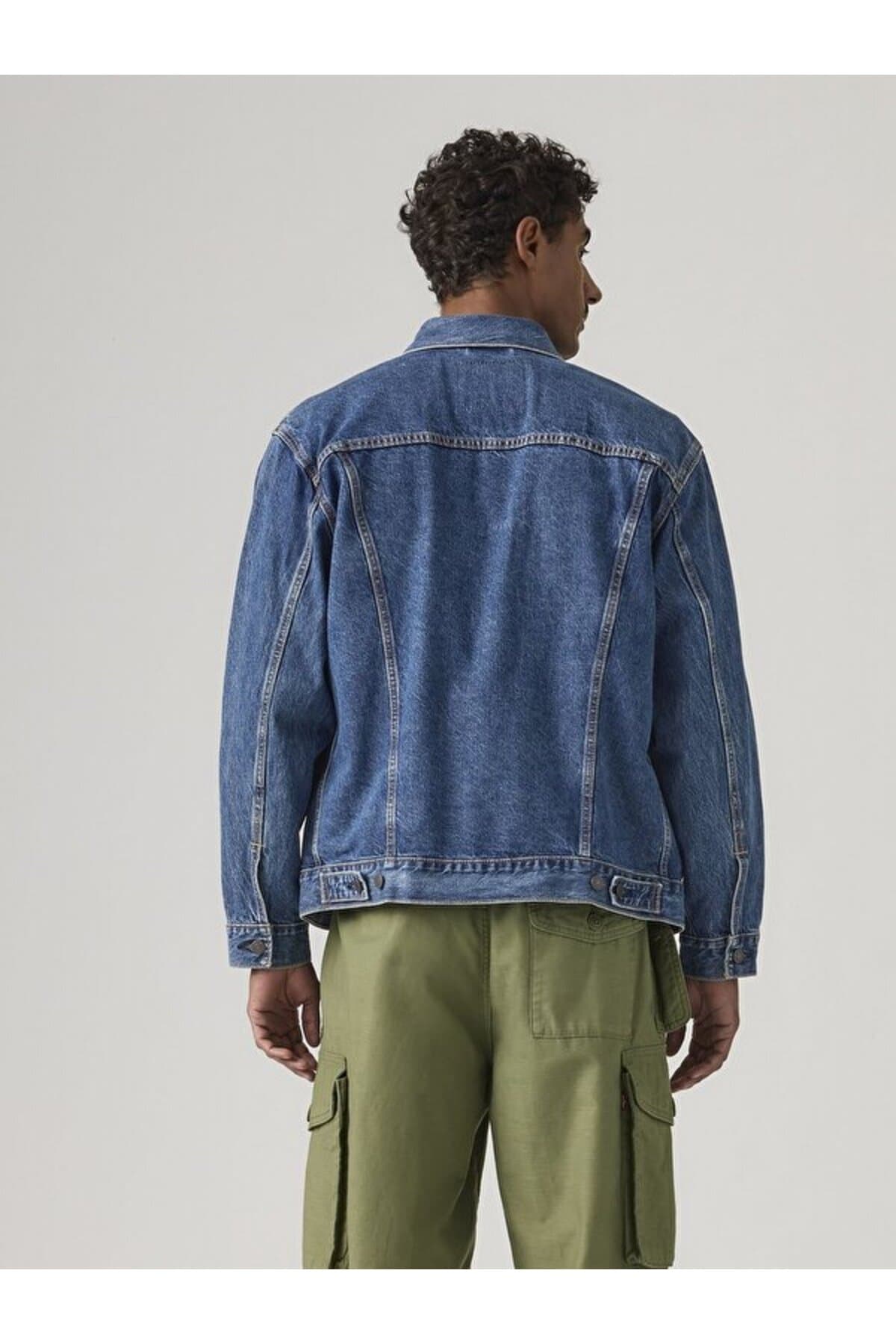 کت لیوایز مردانه پاموک آبی راسته Regular/رگولار Relaxed/ریلکس | Levi’s A578201040 PK — تصویر ۳