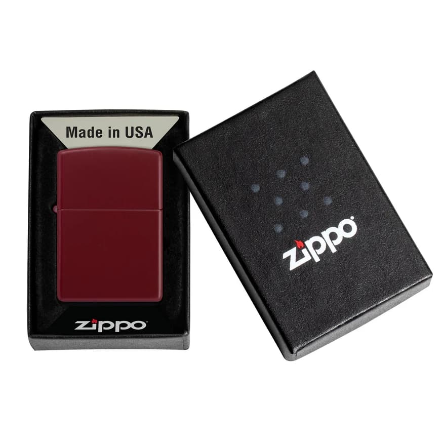 فندک زیپو اصل 46021 Zippo Reg Merlot Matte — تصویر ۵