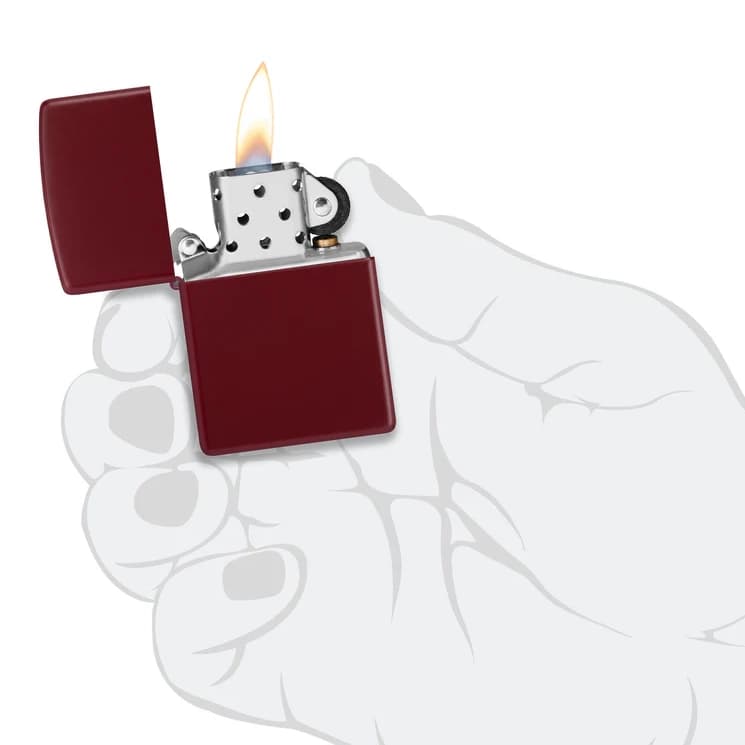 فندک زیپو اصل 46021 Zippo Reg Merlot Matte — تصویر ۸