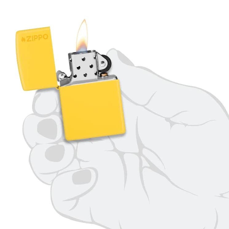 فندک زیپو اصل 46019 | Zippo Sunflower yellow Matte — تصویر ۶