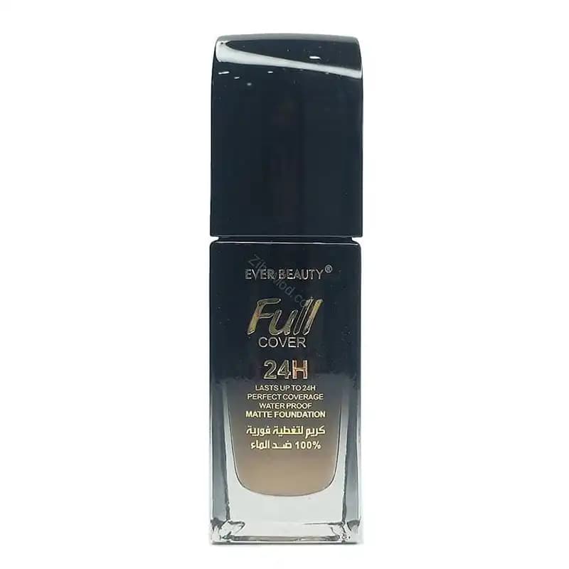 کرم پودر فول کاور اوربیوتی شیشه ای ۲۴ ساعته ever beauty