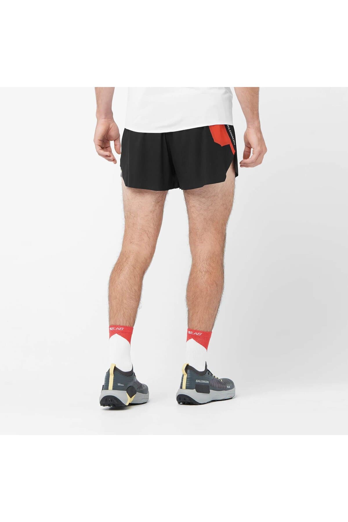 شورت ورزشی سالومون مردانه پلی استر مشکی راسته Regular/رگولار آستین کوتاه اسپرت | Salomon LC2182200 TN — تصویر ۲