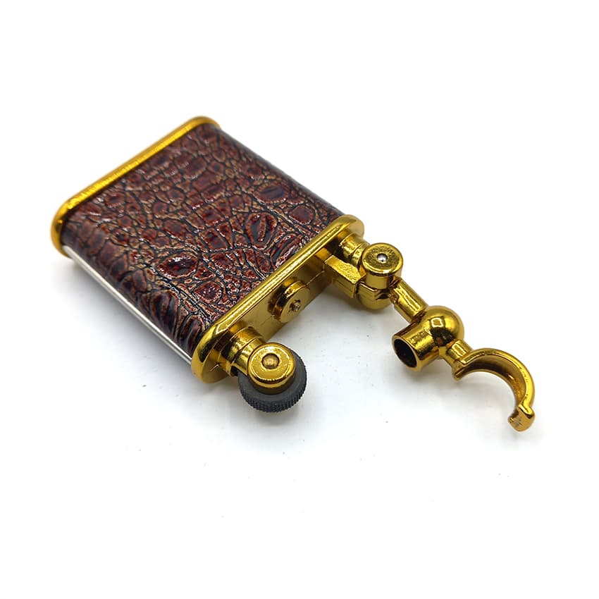 فندک گازی طرح پوست مار قهوه ای کدL120398 — تصویر ۲