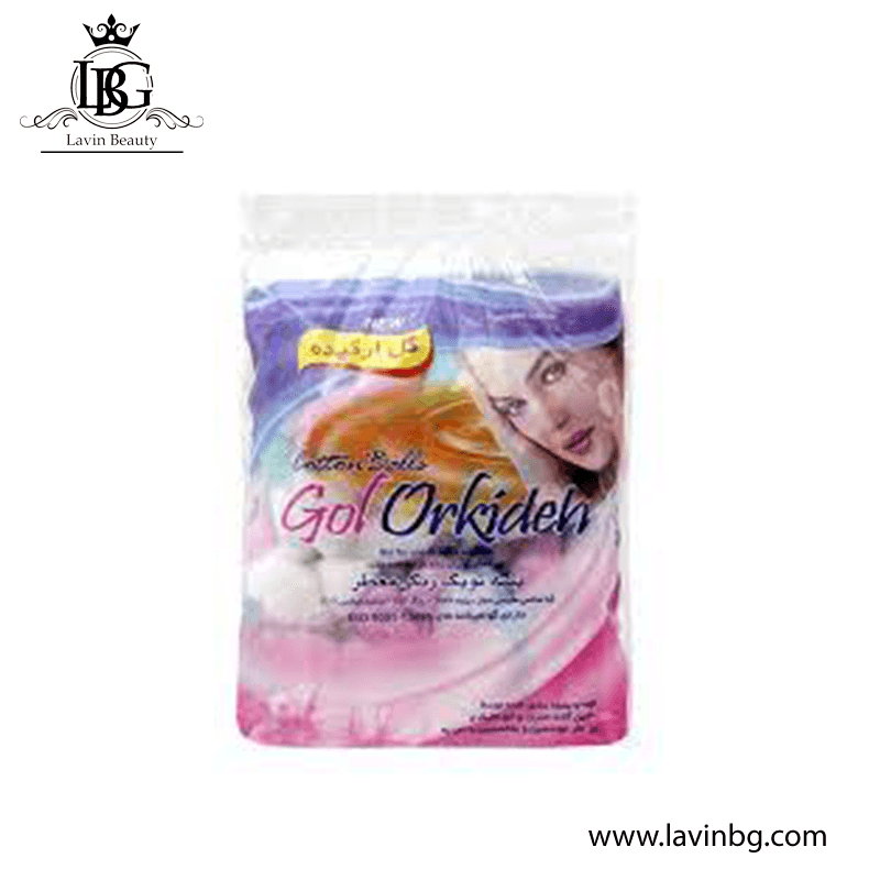 پنبه توپک گل ارکیده مدل بسته 100 گرمی – Gol Orkideh