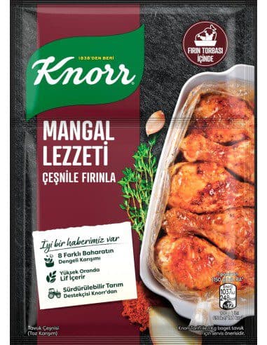 ادویه مرغ طعم کبابی کنور 29گرمی Knorr Mangal Lezzeti Cesnisi Firinla