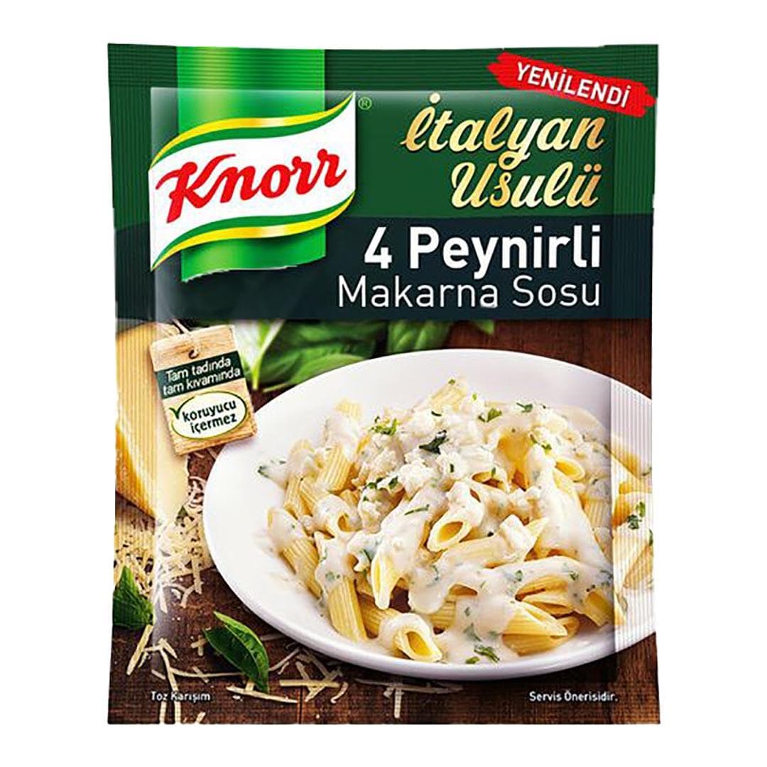 سس ماکارونی با طعم پنیر کنور Knorr ترکیه 50 گرم