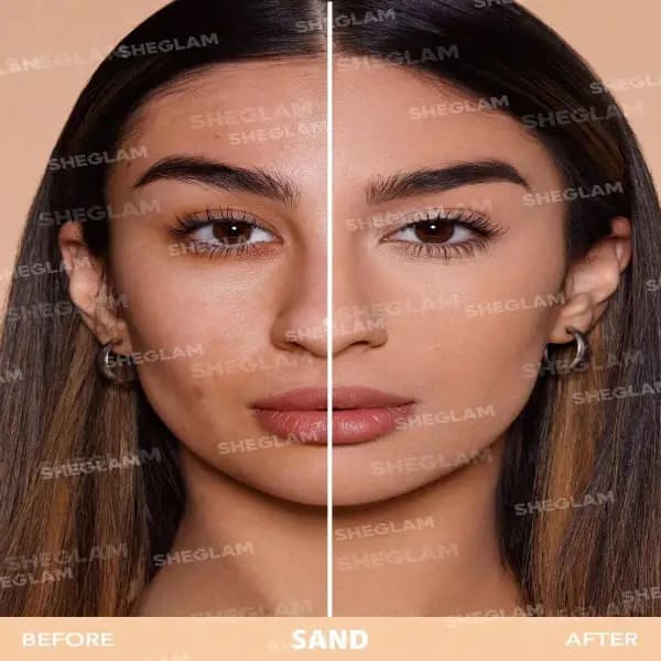 پنکیک شیگلم مدل Skin Focus High Coverage Powder Foundation — تصویر ۲