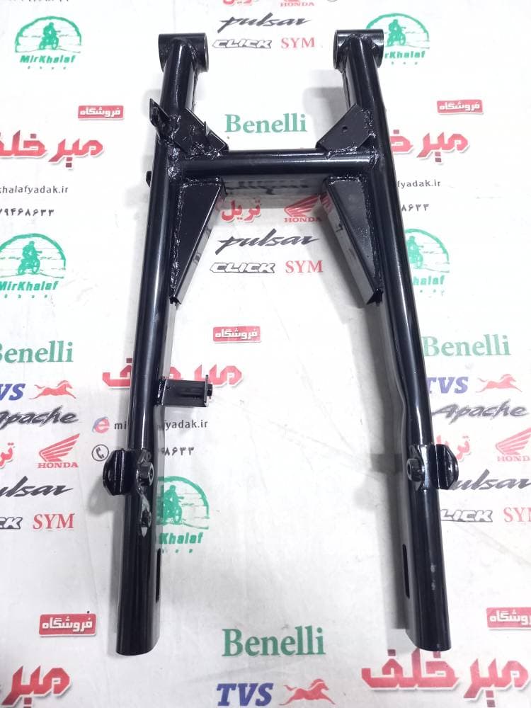 2 دو شاخ چرخ عقب موتور پالس 180 200 220 ug4 مشکی اصلی