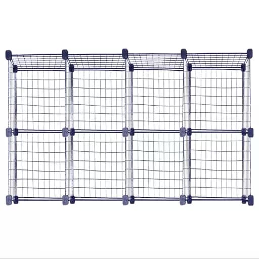 ست قفسه مشبک دو طبقه در چهار ردیف سایز 48×32 فیلبندشاپ مدل 835144