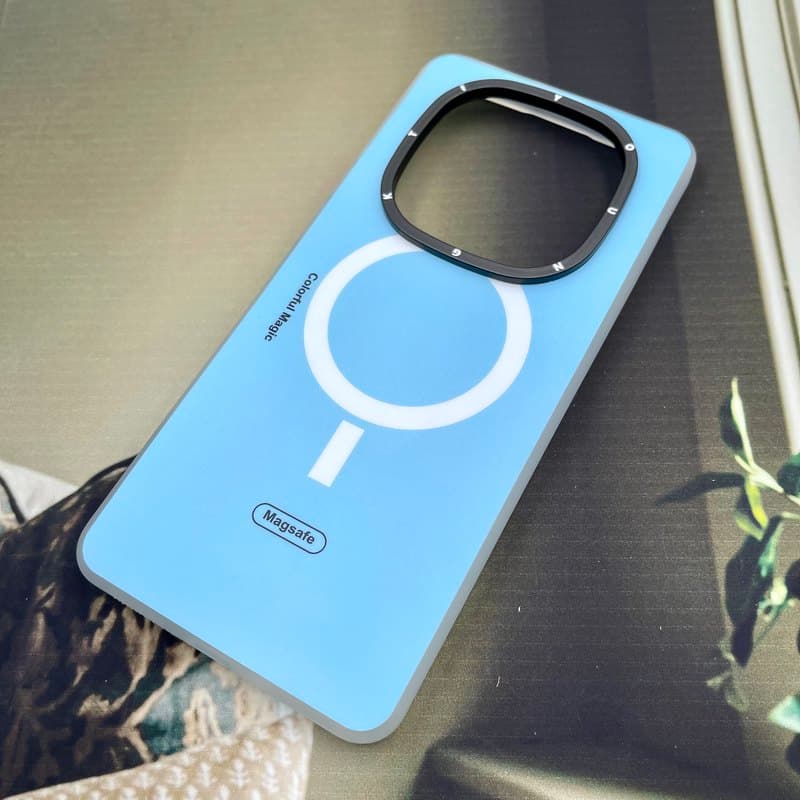 قاب گوشی Redmi Note 14 Pro 5G / Redmi Note 14 Pro Plus 5G / Poco X7 5G شیائومی younmin دو تکه طرح MagSafe آبی کد 366749 — تصویر ۲