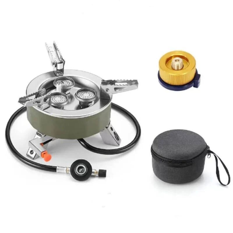 اجاق گاز مسافرتی سه شعله مدل S3-6800 با جرقه‌زن و پایه تاشو + کیف حمل-ارسال به سراسر ایران — تصویر ۶