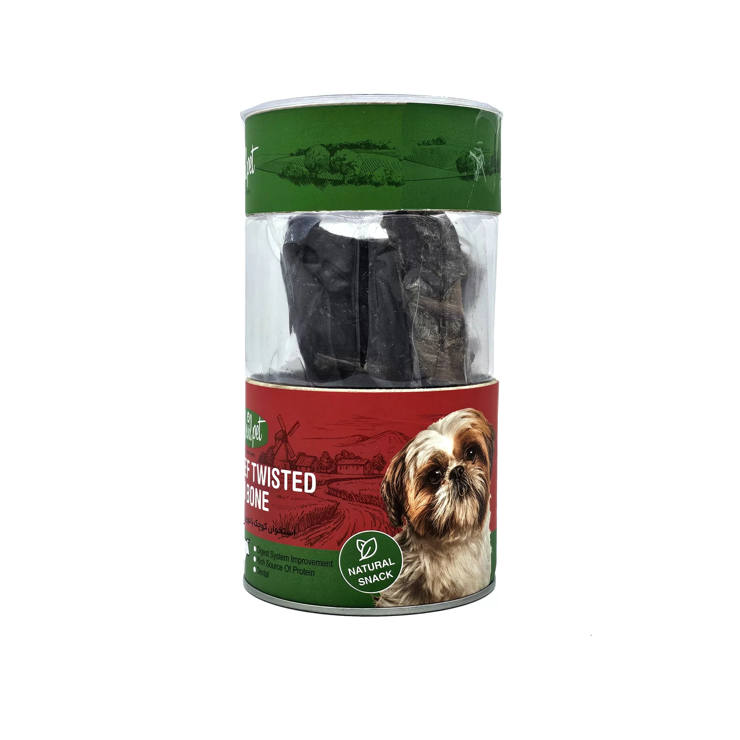 تشویقی سگ استخوان کوچک با دورپیچ گوشت 4pcs Sevilpe
