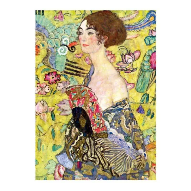 پازل 1000 تکه رونزبرگر طرح Klimt Lady With a Fan — تصویر ۳