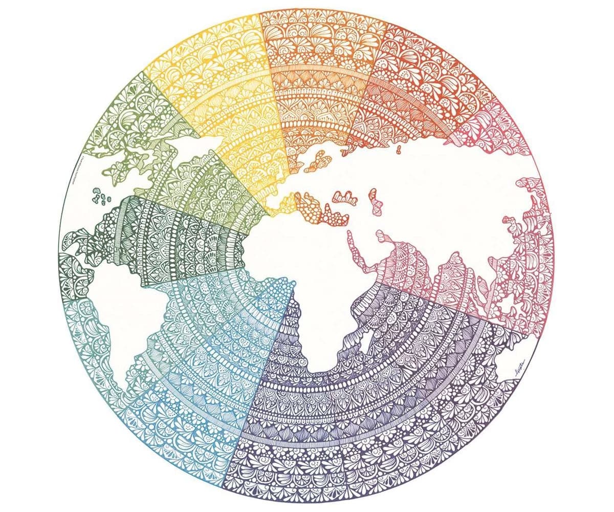 پازل 500 تكه رونزبرگر طرح CIRCLE OF COLORS: MANDALA كد 17168 — تصویر ۳