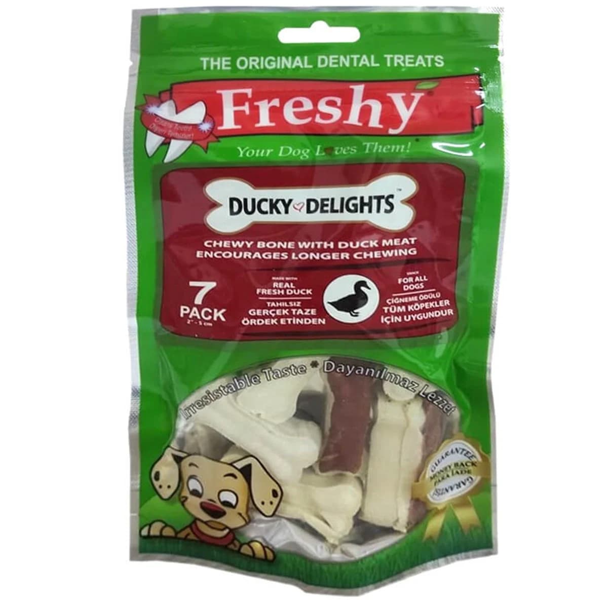 تشویقی سگ فرشی 105g Freshy Ducky Delights