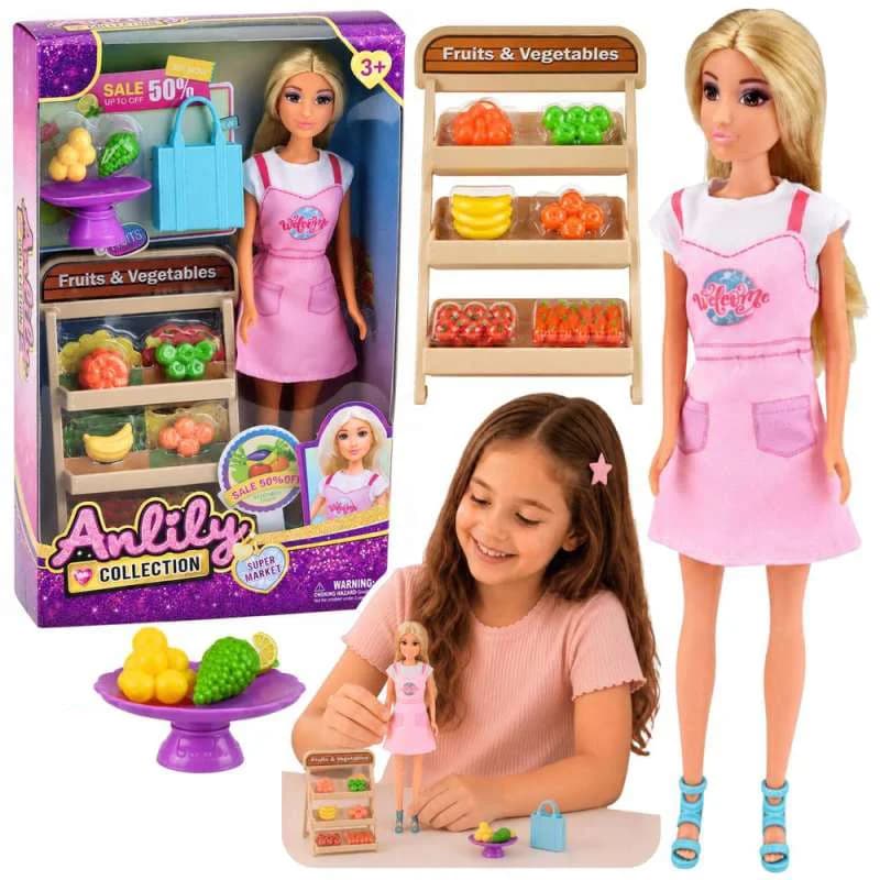 عروسک باربی میوه فروشی مدل anlily کد 616969