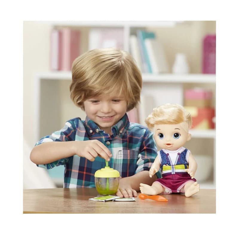 عروسک baby alive مدل Sweet Spoonfuls Baby Boy با میکسر کد E0635 — تصویر ۴