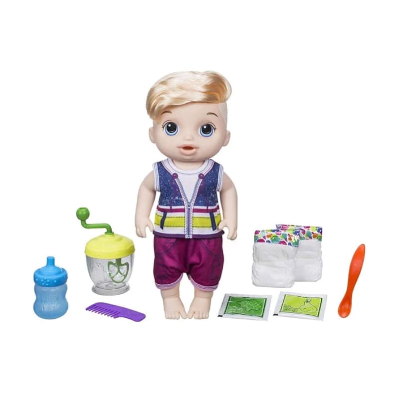 عروسک baby alive مدل Sweet Spoonfuls Baby Boy با میکسر کد E0635 — تصویر ۲
