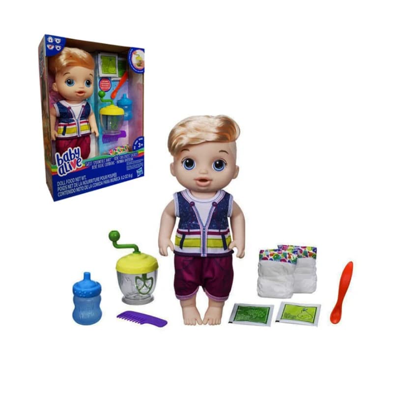 عروسک baby alive مدل Sweet Spoonfuls Baby Boy با میکسر کد E0635