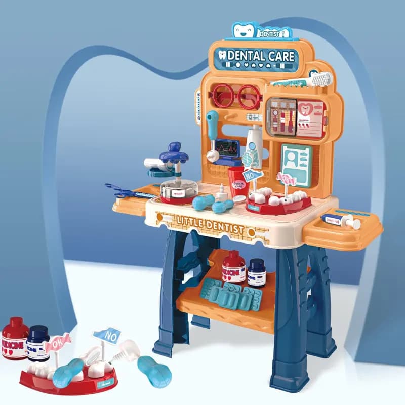 ست اسباب بازی دندون پزشکی 54 قطعه مدل DENTAL CARE DESK کد 8133 — تصویر ۵