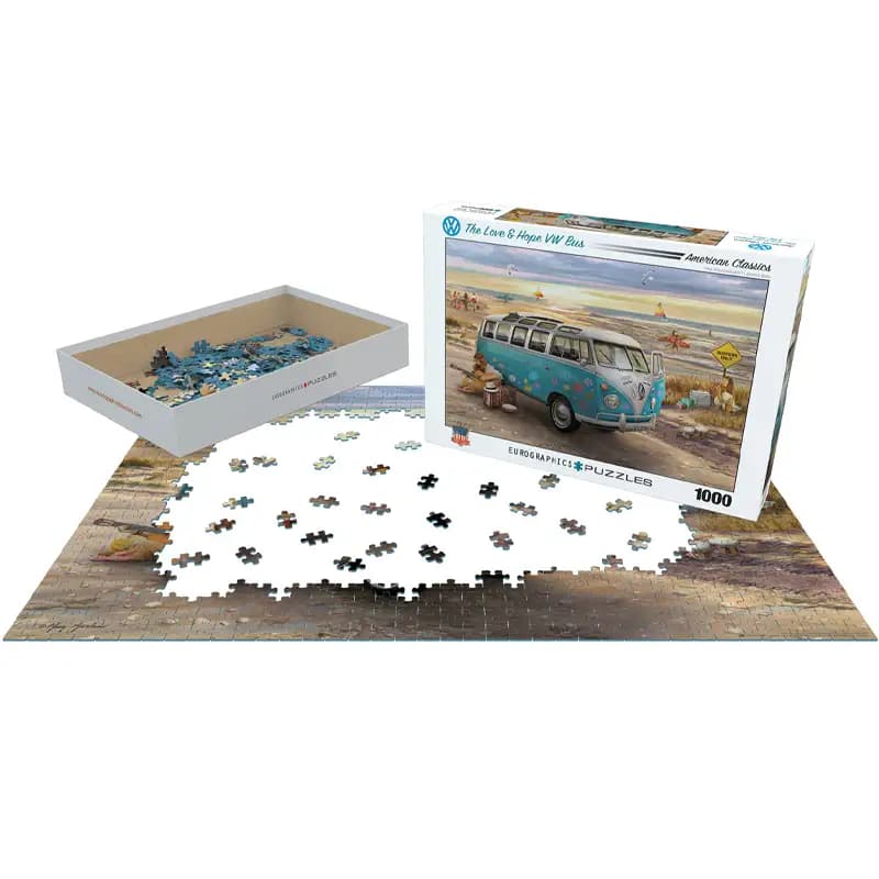 پازل 1000 تکه یوروگرافیک طرح The Love and Hope VW Bus کد 6000-5310 — تصویر ۳