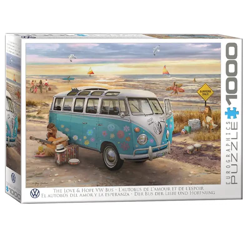 پازل 1000 تکه یوروگرافیک طرح The Love and Hope VW Bus کد 6000-5310