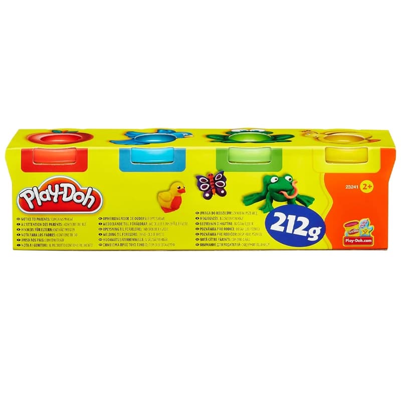 خمیر بازی 4 عددی مدل PLAY-DOH برند Hasbro — تصویر ۲