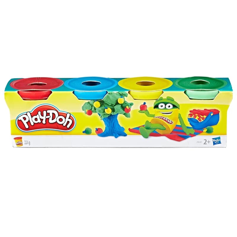 خمیر بازی 4 عددی مدل PLAY-DOH برند Hasbro — تصویر ۳