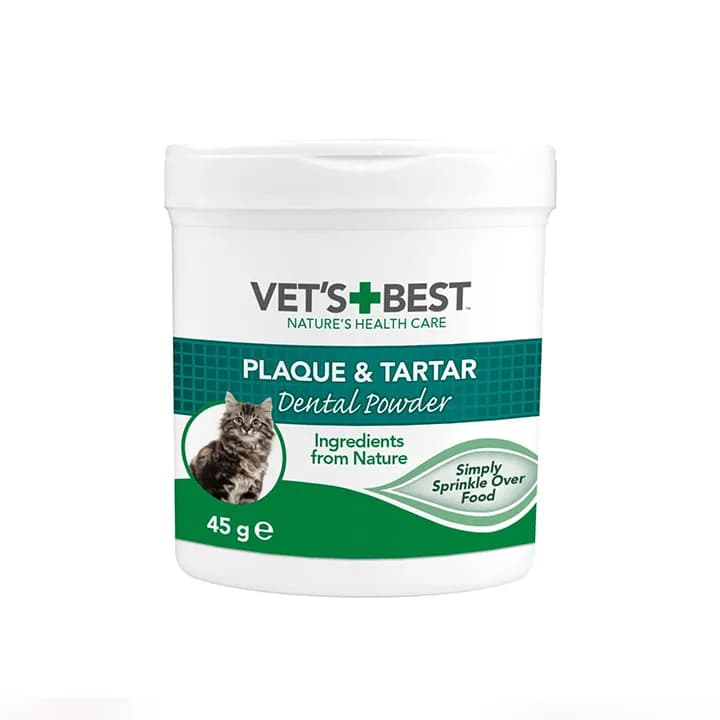 پودر دندان گربه وتس بست جرم گیر و جلوگیری از پلاک Vest’s Best وزن 45 گرم