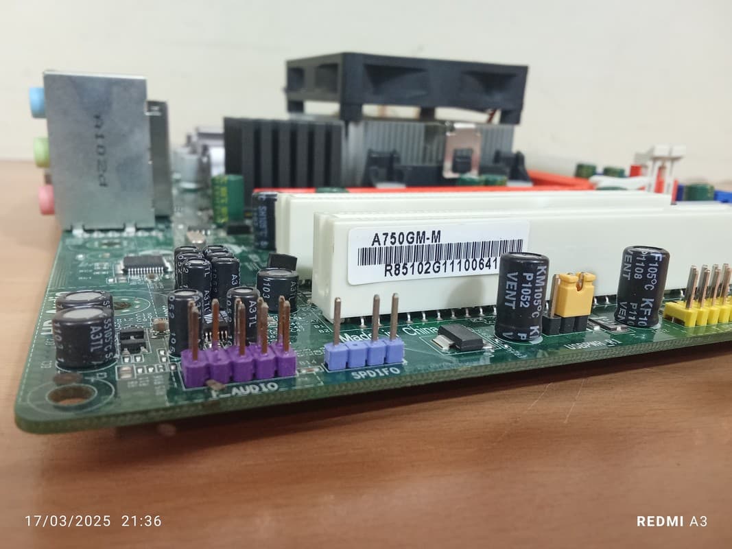 باندل مادربرد الایت(ECS)مدلA750GM-M-استوک(DDR3) — تصویر ۳