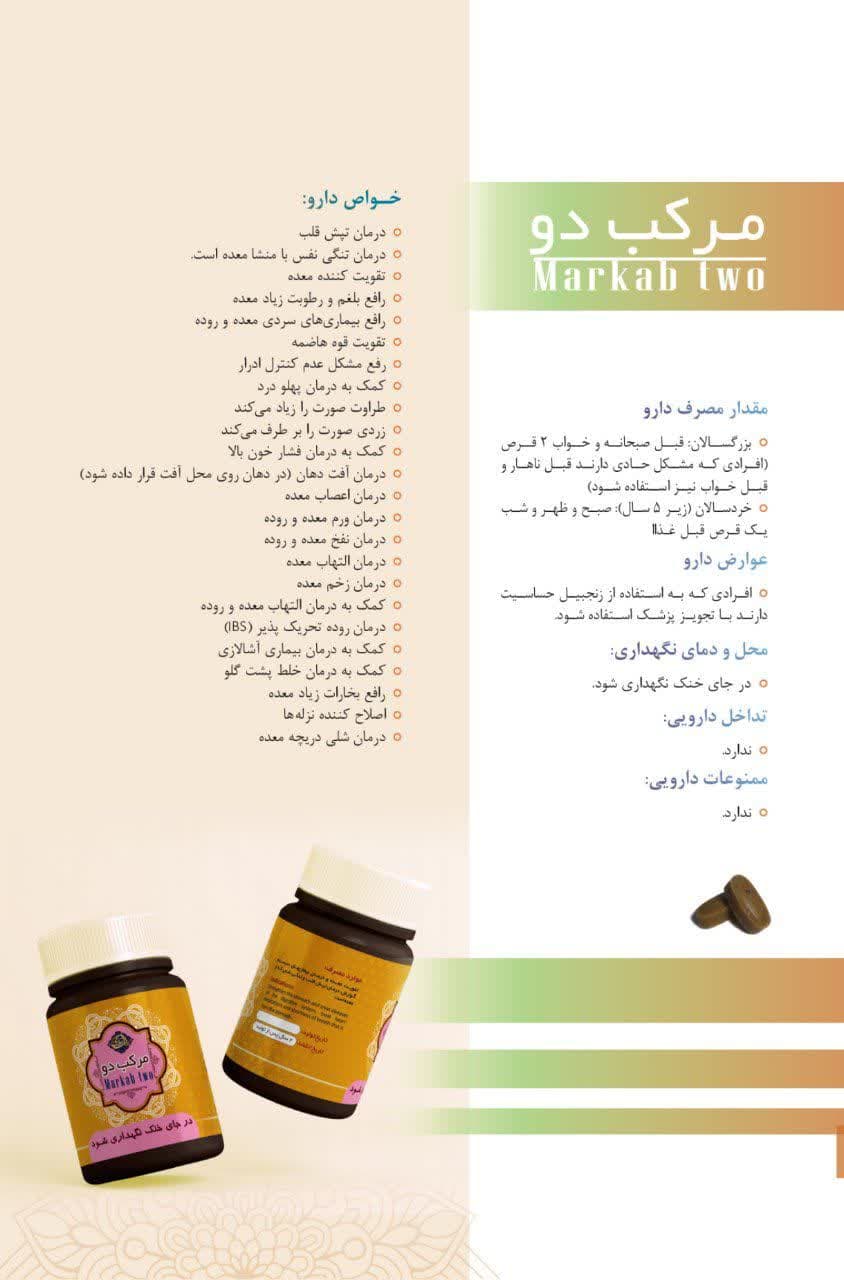 قرص زنجبیلات عافیت گستر ( مرکب 2 ) — تصویر ۲