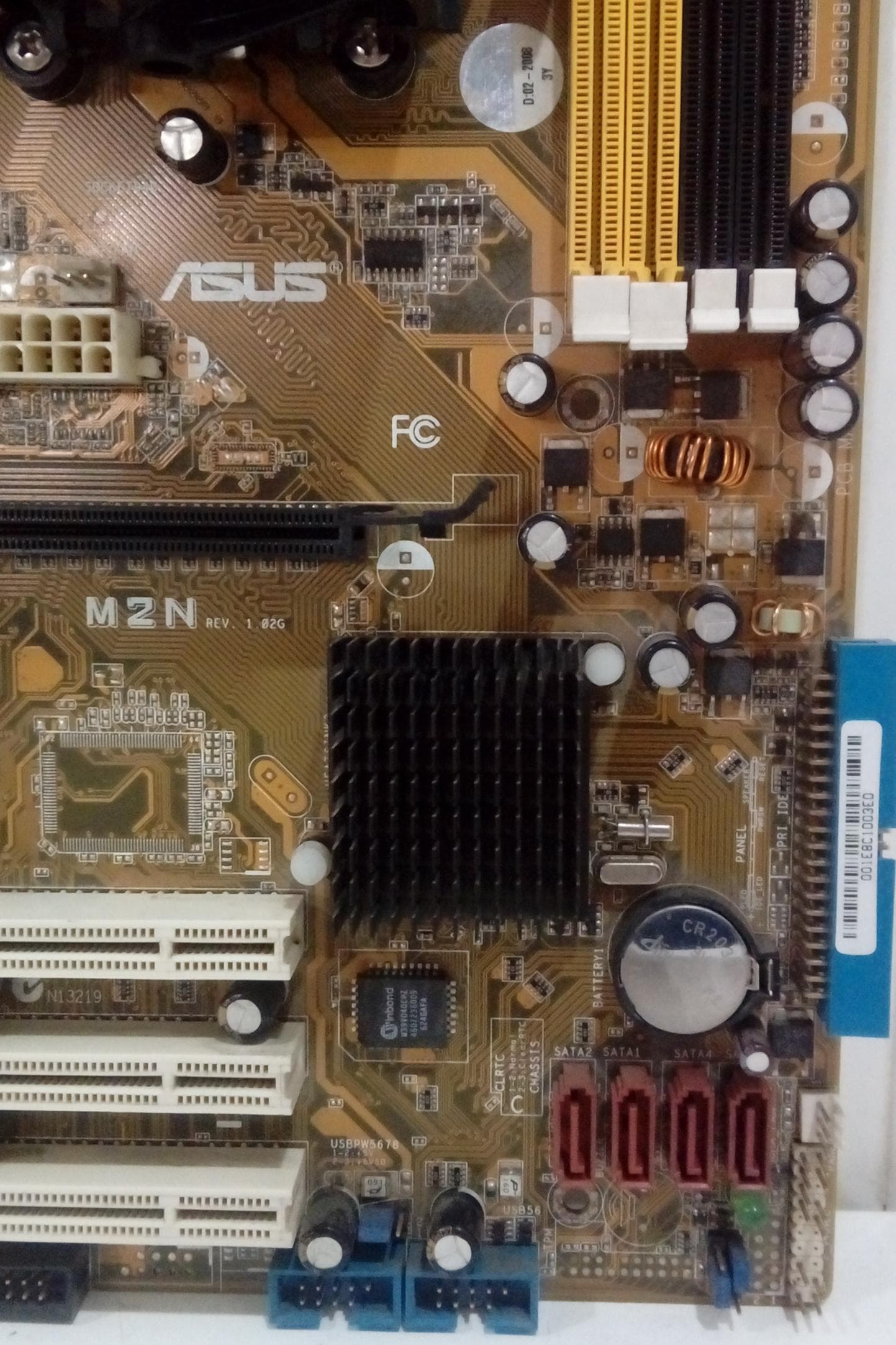 باندل مادربرد(DDR2)ASUS-مدلM2N REV 1/02G(استوک) — تصویر ۳