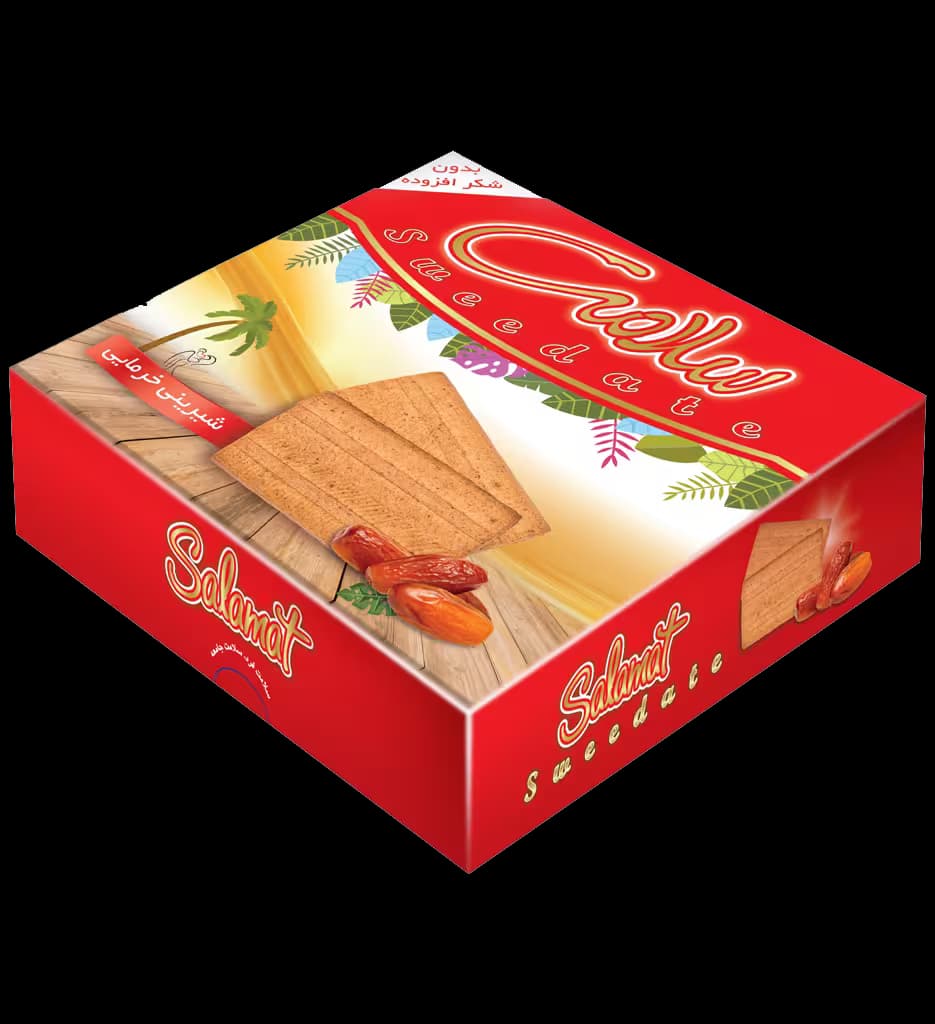 شیرینی خرمایی بدون شکر جعبه 900 گرم