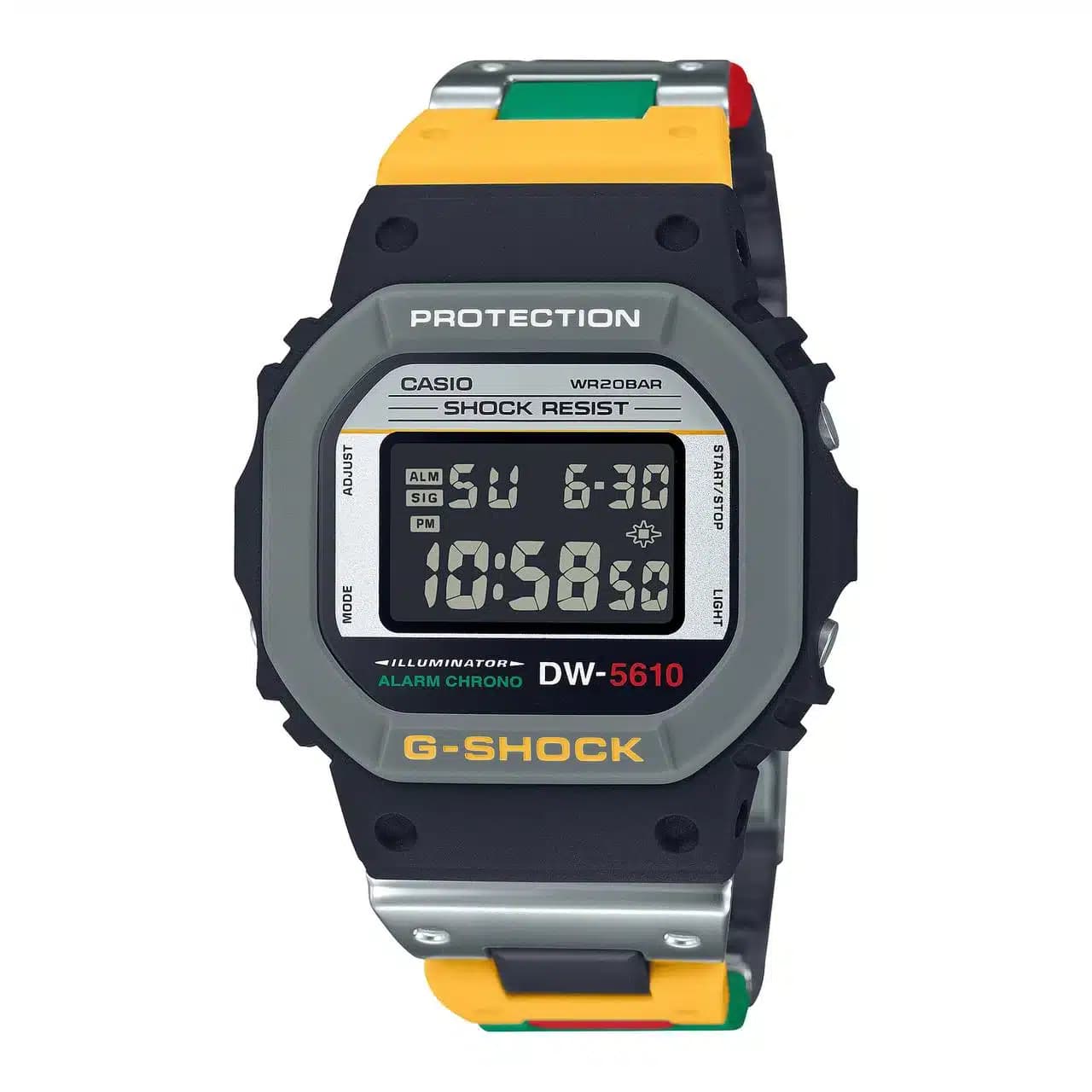 ساعت کاسیو جیشاک مدل CASIO DW-5610MT-1DR