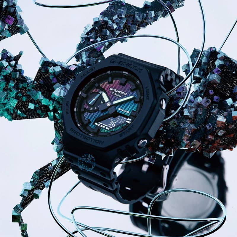 ساعت مردانه کاسیو جیشاک مدل CASIO GA-2100RW-1ADR — تصویر ۴