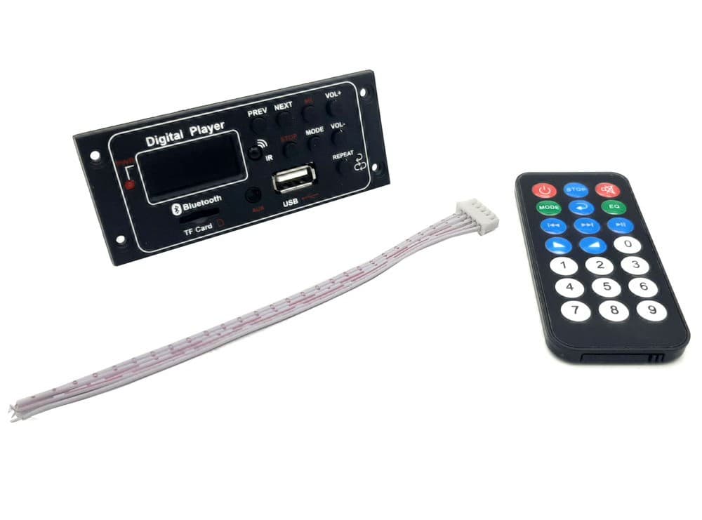 پخش کننده بلوتوثی 9-12 ولت پنلی MP3 پشتیبانی از MicroSD و USB با ریموت کنترل مدل G012LS — تصویر ۶