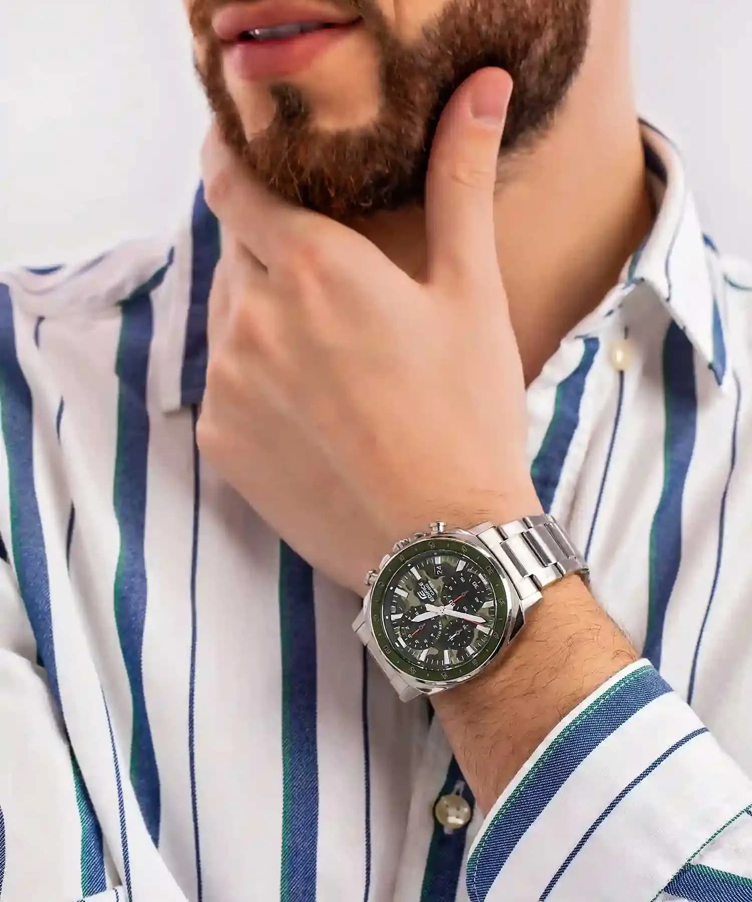 ساعت مردانه کاسیو ادیفیس مدل CASIO EFV-600D-3CVUDF — تصویر ۷