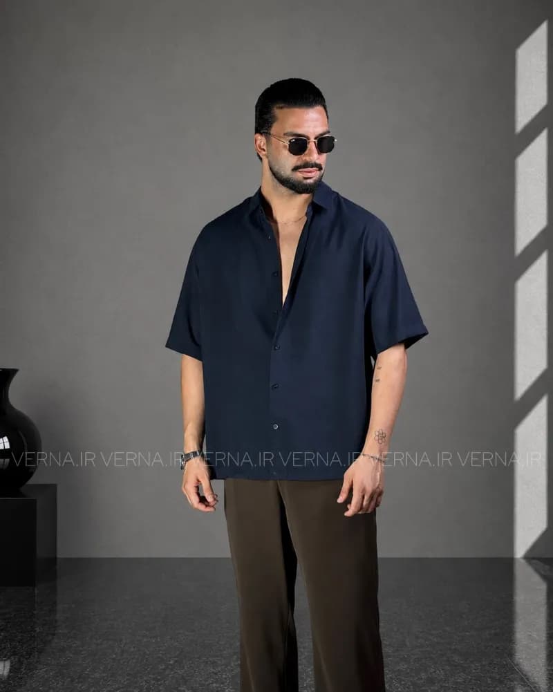 پیراهن مردانه پری تک سایز RR5297